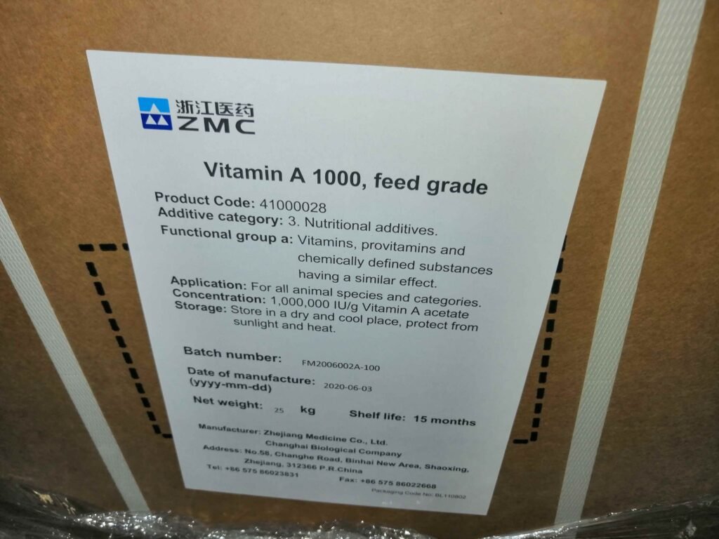 Vitamin A acetate feed grade